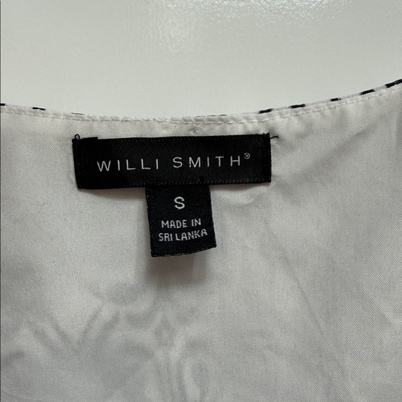Willi Smith Navy and White Patterned Tank Top - Picture 2 of 3